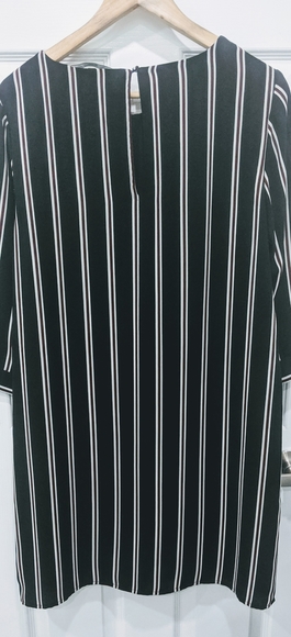 Vero Moda 3/4 sleeve dress black with stripes - Picture 3 of 7